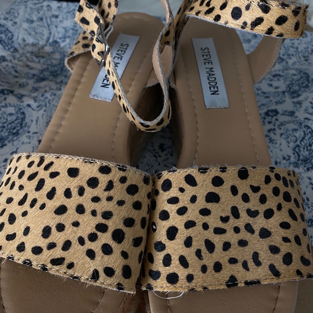 Super cute Steve Madden  Leopard print size 8M